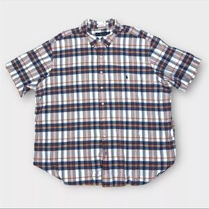 Ralph Lauren Men's 3XB Classic Fit Bleeding Madras Shirt Short Sleeve India Made